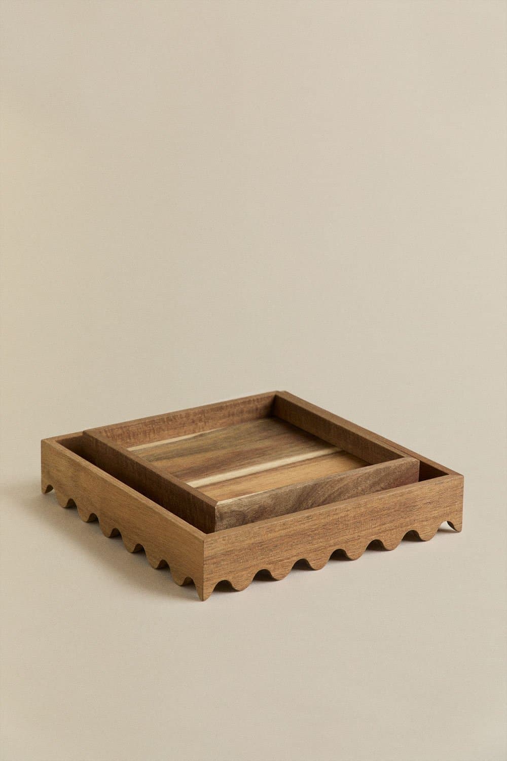 Decoratieve schaal van acaciahout Gaupen, galerij beeld 7