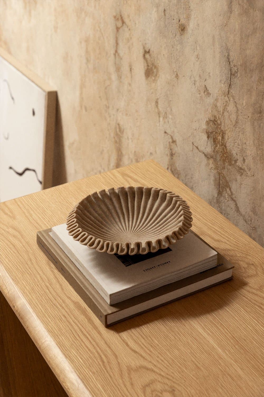 Decoratieve schaal in hars Ø20 cm Irente, galerij beeld 1