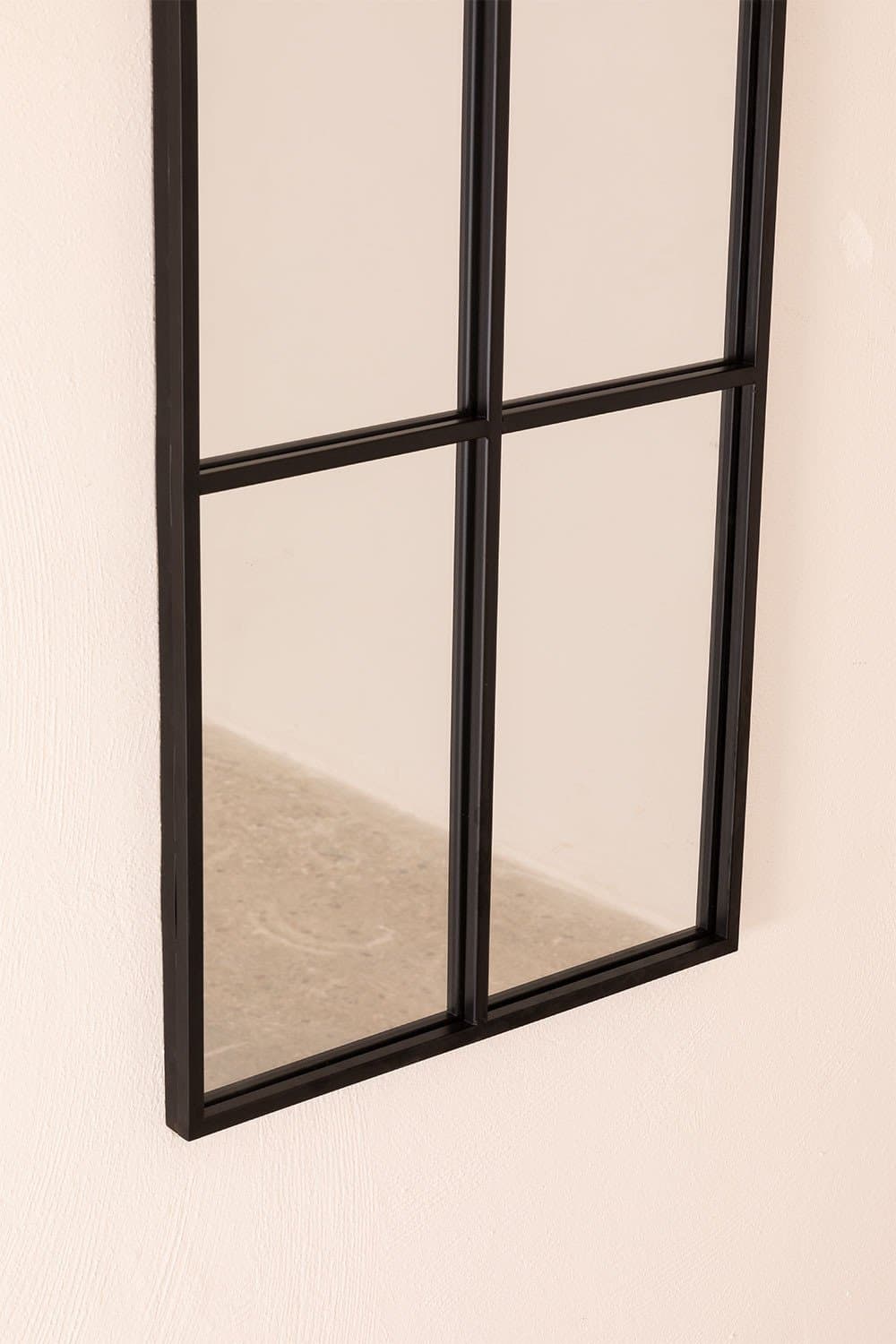 Metalen wandspiegel met raameffect (40x130 cm) Rania , galerij beeld 4