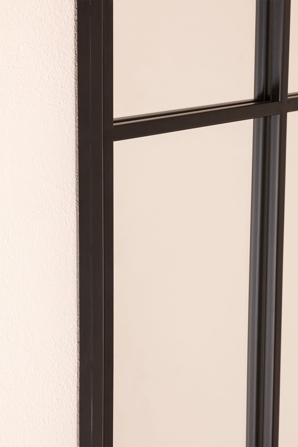 Metalen wandspiegel met raameffect (40x130 cm) Rania , galerij beeld 5