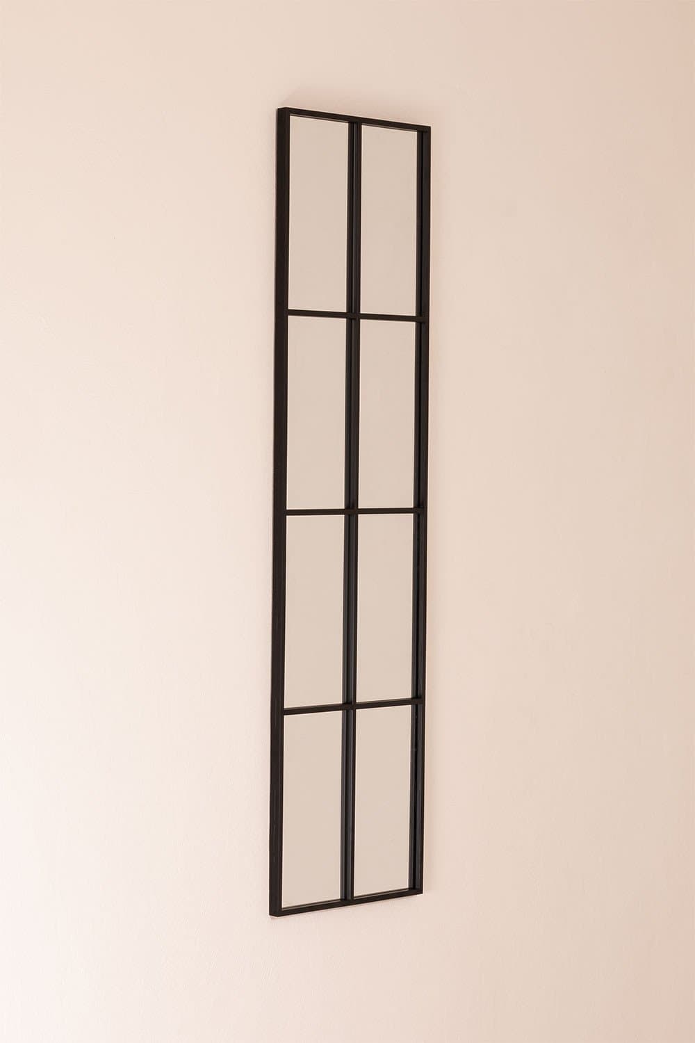 Metalen wandspiegel met raameffect (40x130 cm) Rania , galerij beeld 3